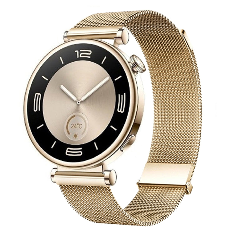 For Huawei Watch GT5 41mm Daul-section Magnetic Milan Steel Mesh Watch Band(Rose Gold) - free shipping - PMC TechLife - Order now!