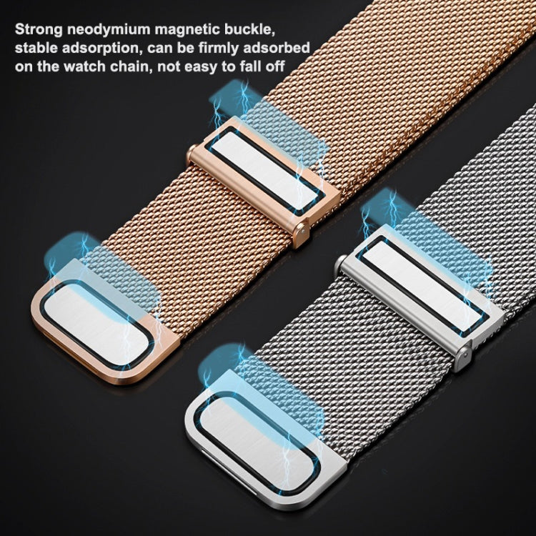 For Huawei Watch GT5 46mm Daul-section Magnetic Milan Steel Mesh Watch Band(Gold) - free shipping - PMC TechLife - Order now!