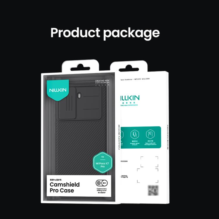 For Xiaomi Poco X7 Pro NILLKIN CamShield Pro PC Phone Case(Black) - free shipping - PMc TechLife - Order now!