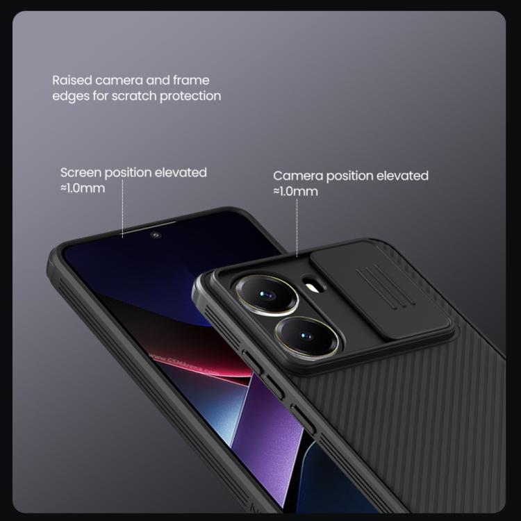 For Xiaomi Poco X7 Pro NILLKIN CamShield Pro PC Phone Case(Black) - free shipping - PMc TechLife - Order now!