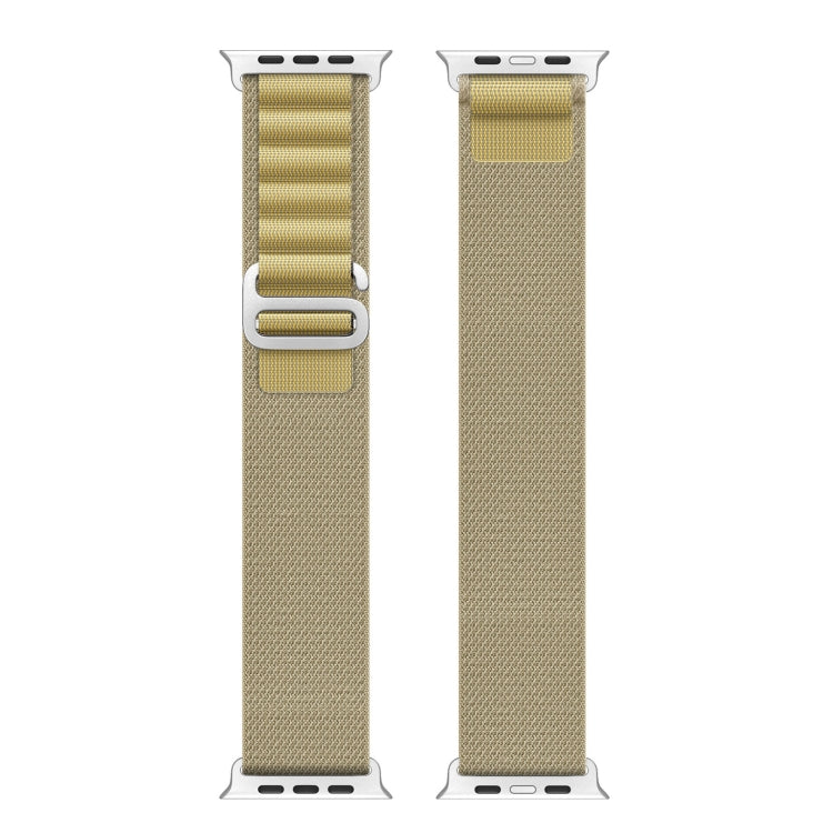 For Apple Watch 46mm / 49mm / 45mm / 44mm DUX DUCIS GS Series Nylon Loop Watch Band(Tan) - Watch Bands by DUX DUCIS | Online Shopping South Africa | PMC TechLife | Buy Now Pay Later Mobicred
