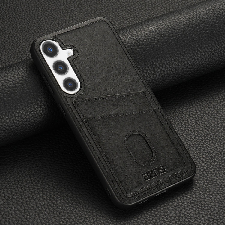 For Samsung Galaxy S24 5G AZNS K1 Series Card Slot Business Phone Case(Black) - free shipping - PMC Jewellery - Order now!