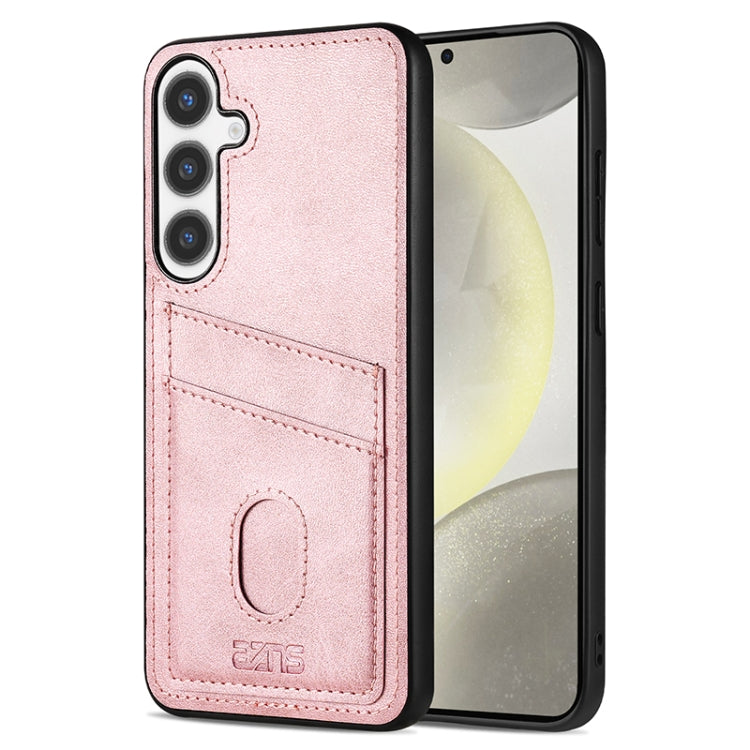 For Samsung Galaxy S24 5G AZNS K1 Series Card Slot Business Phone Case(Pink) - free shipping - PMC Jewellery - Order now!