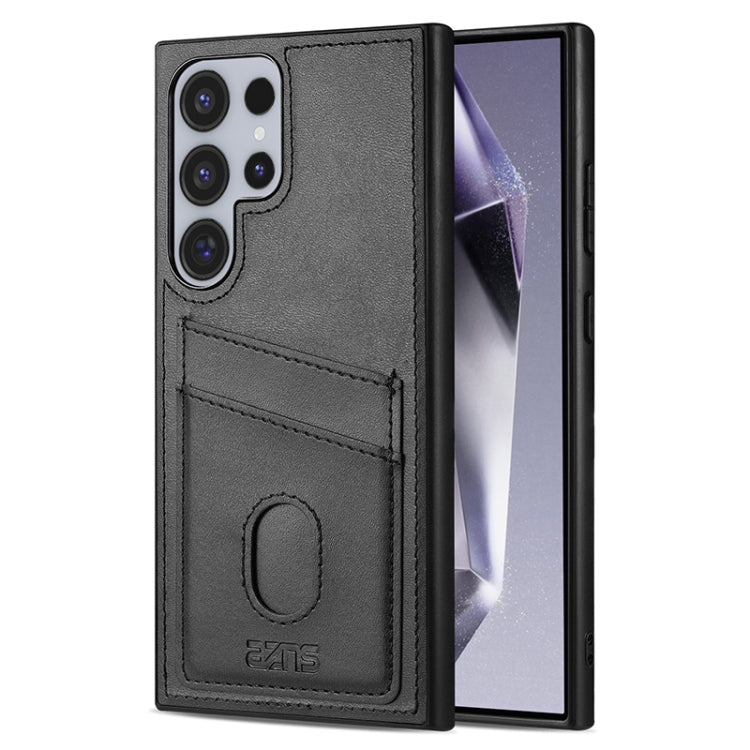 For Samsung Galaxy S24 Ultra 5G AZNS K1 Series Card Slot Business Phone Case(Black) - free shipping - PMC Jewellery - Order now!