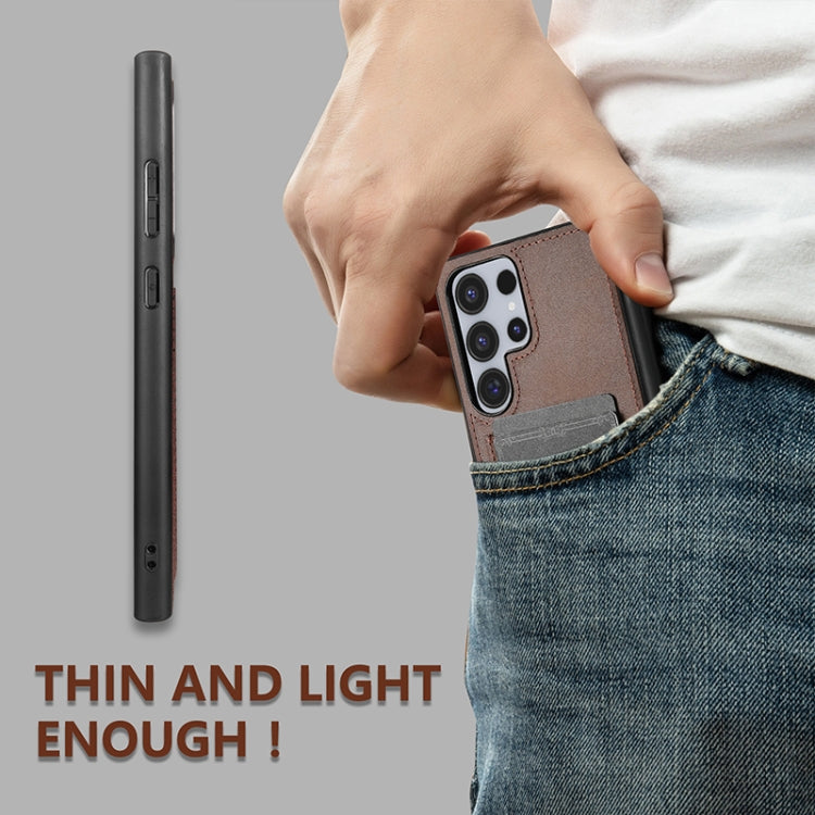 For Samsung Galaxy S24 Ultra 5G AZNS K1 Series Card Slot Business Phone Case(Yellow) - free shipping - PMC Jewellery - Order now!