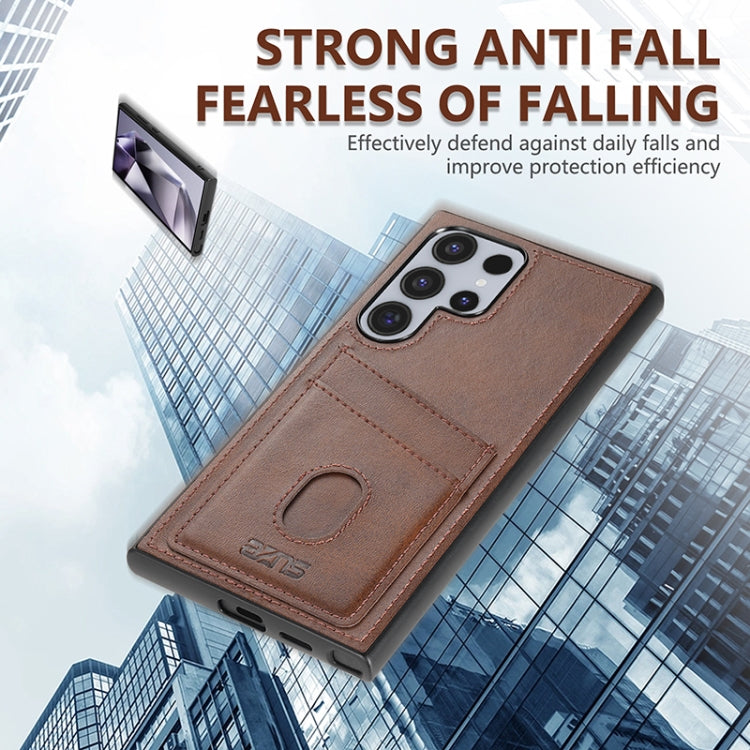 For Samsung Galaxy S24 Ultra 5G AZNS K1 Series Card Slot Business Phone Case(Blue) - free shipping - PMC Jewellery - Order now!