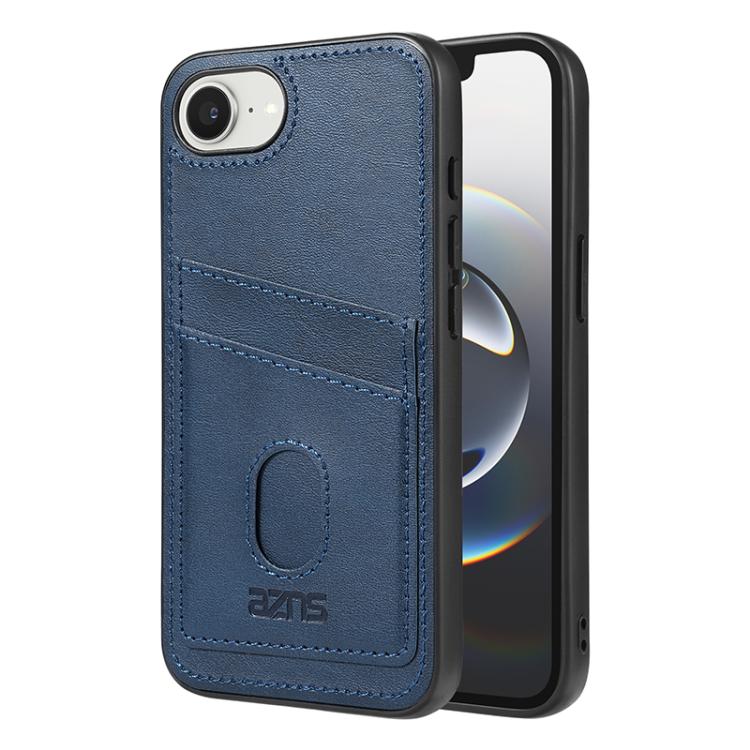 For iPhone 16e AZNS K1 Series Card Slot Business Phone Case(Blue) - free shipping - PMc TechLife - Order now!