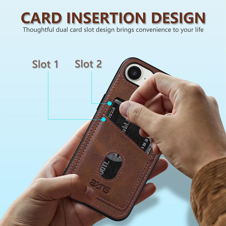 For iPhone 16e AZNS K1 Series Card Slot Business Phone Case(Pink) - free shipping - PMc TechLife - Order now!