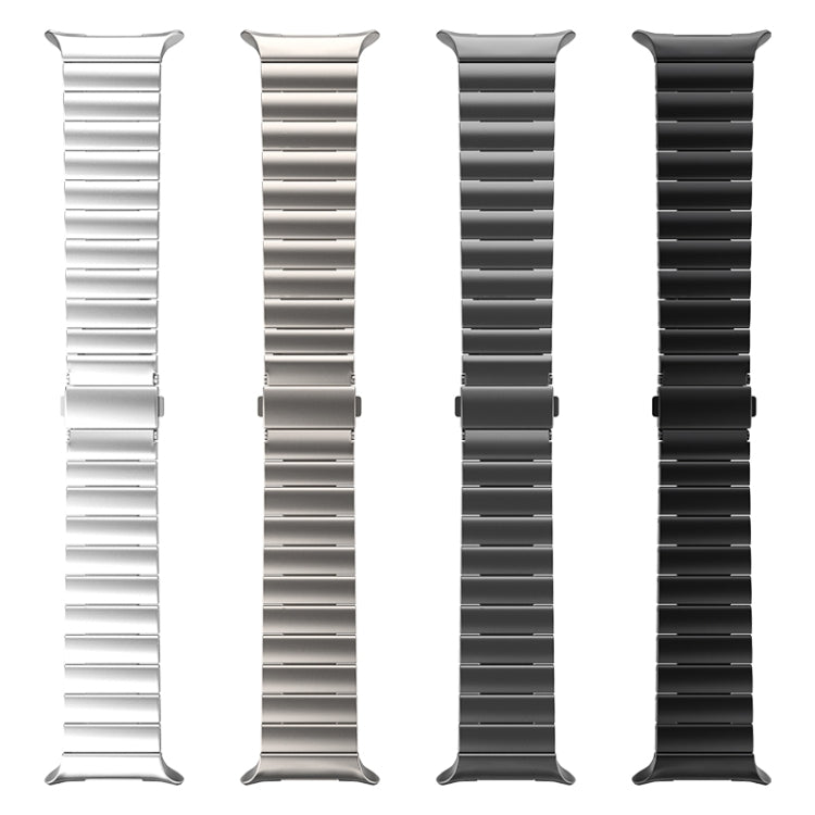 For Samsung Galaxy Watch Ultra 47mm One Bead Flat Buckle Pure Titanium Watch Band(Silver) - free shipping - PMC TechLife - Order now!