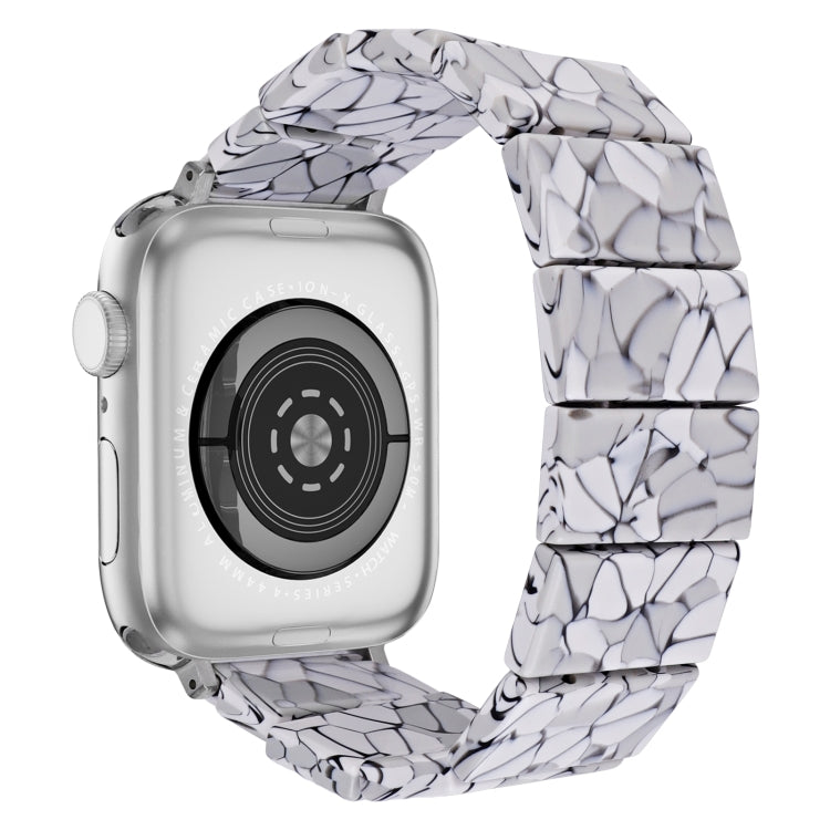 For Apple Watch 46mm / 49mm / 45mm / 44mm Stretch Rope Square Resin Watch Band(Crack) - Watch Bands by PMc TechLife | Online Shopping South Africa | PMc TechLife | Buy Now Pay Later Mobicred