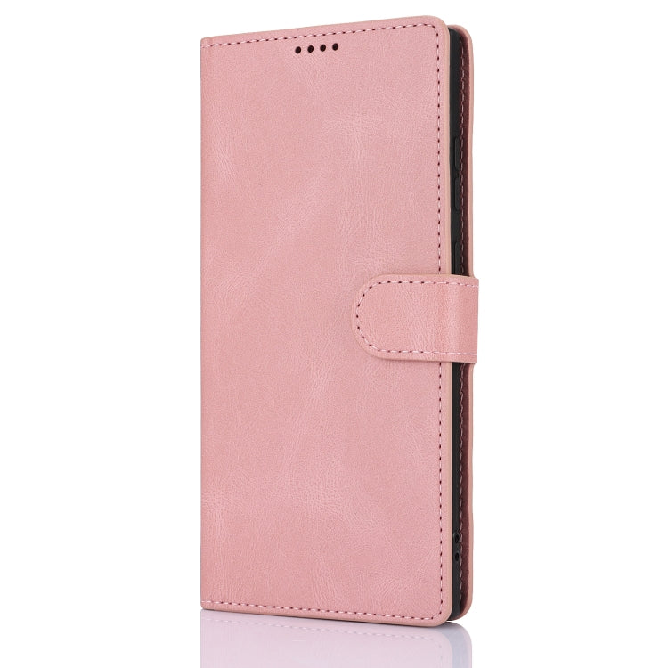 For Samsung Galaxy S25 Ultra 5G Fantasy Skin-feel Calfskin Texture Leather Phone Case(Pink) - Galaxy S25 Ultra 5G Cases by PMC TechLife | Online Shopping South Africa | PMC TechLife | Buy Now Pay Later Mobicred