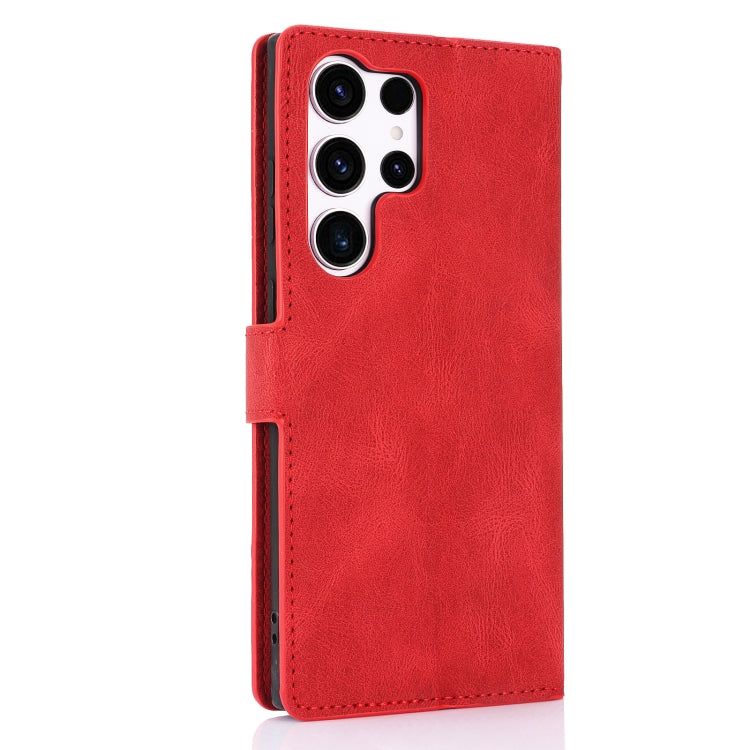 For Samsung Galaxy S25 Ultra 5G Fantasy Skin-feel Calfskin Texture Leather Phone Case(Red) - Galaxy S25 Ultra 5G Cases by PMC TechLife | Online Shopping South Africa | PMC TechLife | Buy Now Pay Later Mobicred