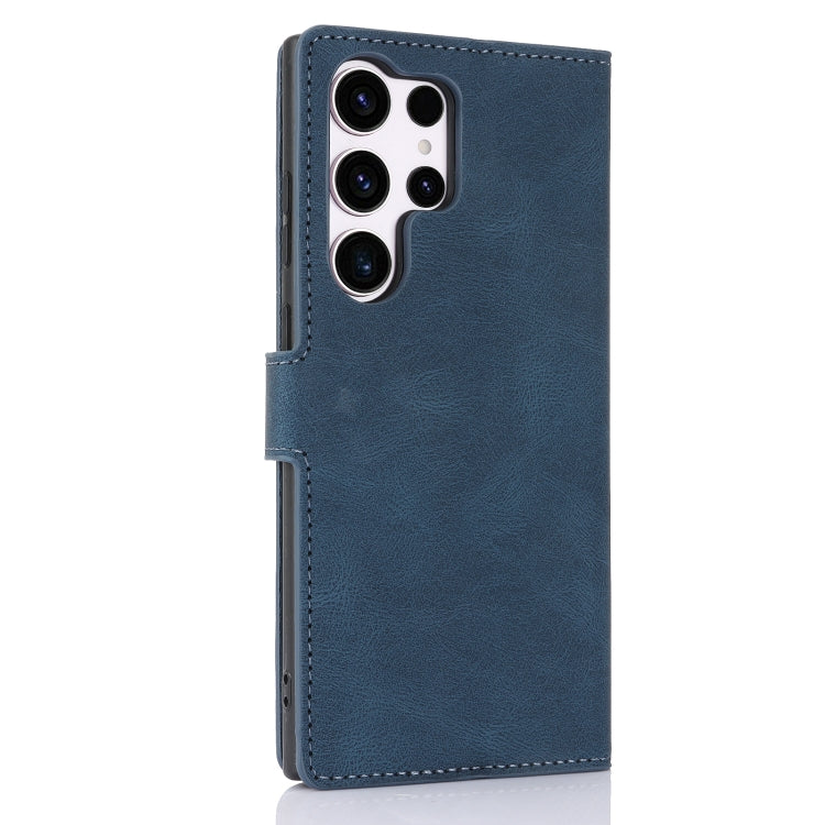For Samsung Galaxy S25 Ultra 5G Fantasy Skin-feel Calfskin Texture Leather Phone Case(Blue) - Galaxy S25 Ultra 5G Cases by PMC TechLife | Online Shopping South Africa | PMC TechLife | Buy Now Pay Later Mobicred