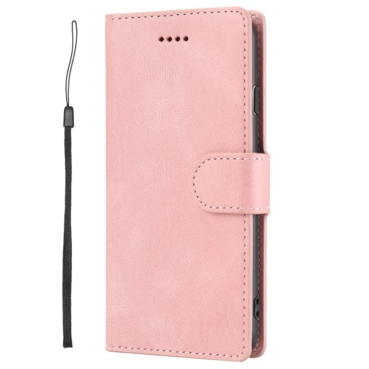 For iPhone 16e Fantasy Skin-feel Calfskin Texture Leather Phone Case(Pink) - iPhone 16e Cases by PMC TechLife | Online Shopping South Africa | PMC TechLife | Buy Now Pay Later Mobicred