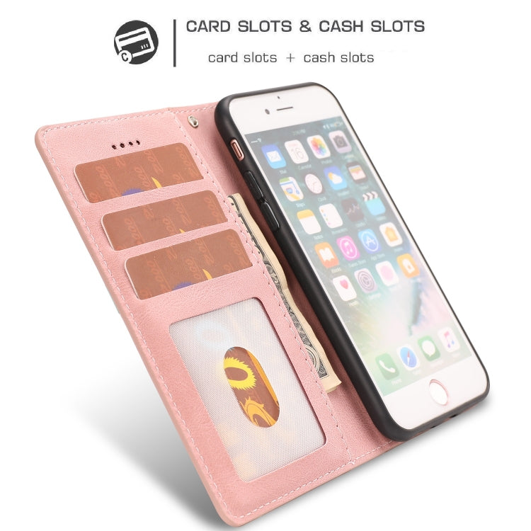 For iPhone 16e Fantasy Skin-feel Calfskin Texture Leather Phone Case(Pink) - iPhone 16e Cases by PMC TechLife | Online Shopping South Africa | PMC TechLife | Buy Now Pay Later Mobicred
