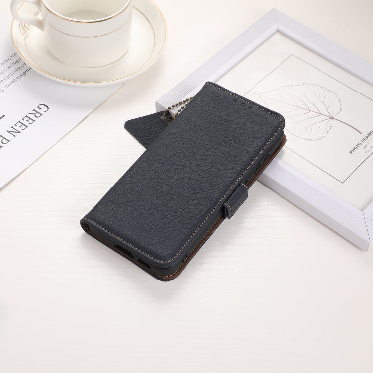 For Honor Play 60 Plus / 200 Smart Side-Magnetic TJ Genuine Leather RFID Phone Case(Blue) - free shipping - PMC TechLife - Order now!