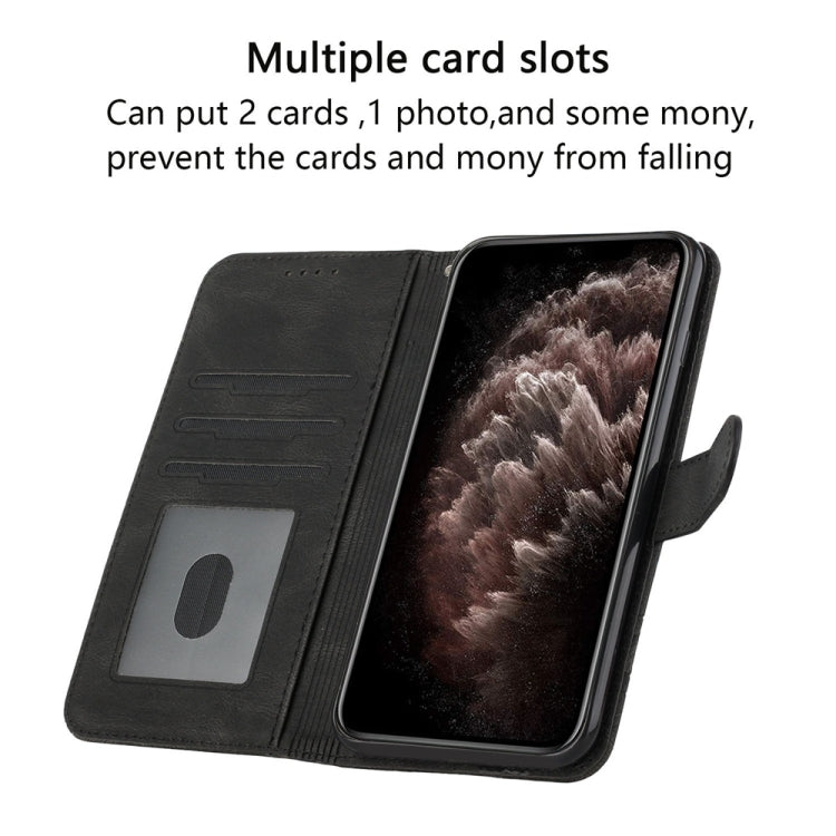 For Samsung Galaxy S25 5G Cubic Skin Feel Flip Leather Phone Case(Black) - Galaxy S25 5G Cases by PMC TechLife | Online Shopping South Africa | PMC TechLife | Buy Now Pay Later Mobicred