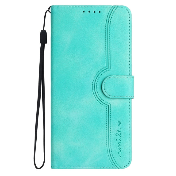 For Samsung Galaxy S25 5G Heart Pattern Skin Feel Leather Phone Case(Light Blue) - free shipping - PMC Jewellery - Order now!