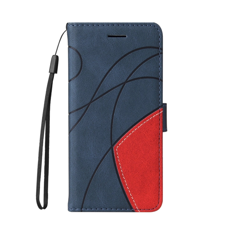 For Samsung Galaxy S25 Ultra 5G Dual-color Splicing Flip Leather Phone Case(Blue) - Galaxy S25 Ultra 5G Cases by PMC Jewellery | Online Shopping South Africa | PMC Jewellery | Buy Now Pay Later Mobicred
