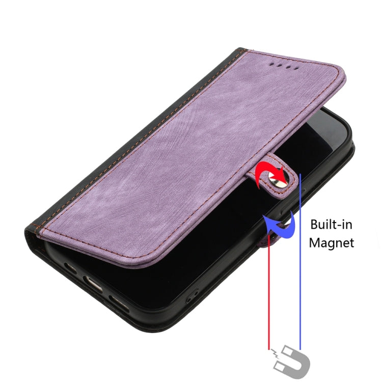 For Samsung Galaxy S25 Ultra 5G Side Buckle Double Fold Hand Strap Leather Phone Case(Purple) - Galaxy S25 Ultra 5G Cases by PMC TechLife | Online Shopping South Africa | PMC TechLife | Buy Now Pay Later Mobicred