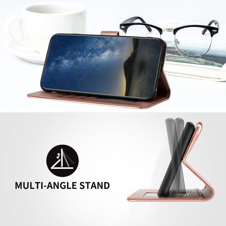 For Samsung Galaxy S25 Ultra 5G Datura Flower Embossed Flip Leather Phone Case(Rose Gold) - Galaxy S25 Ultra 5G Cases by PMC Jewellery | Online Shopping South Africa | PMC Jewellery | Buy Now Pay Later Mobicred