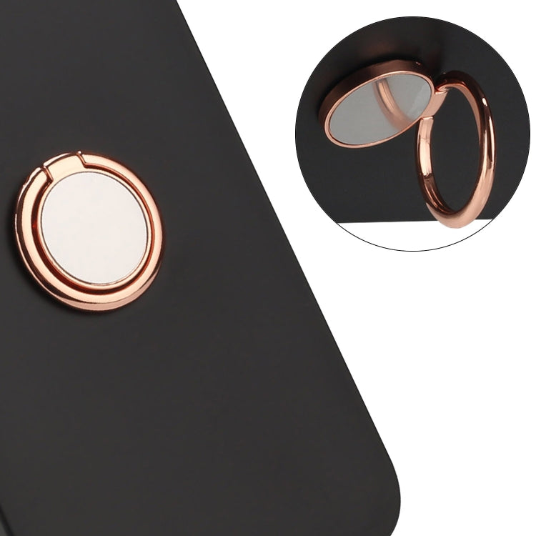 For Samsung Galaxy S25+ 5G Matte Ring Holder TPU Phone Case(Rose Gold) - Galaxy S25+ 5G Cases by PMC Jewellery | Online Shopping South Africa | PMC Jewellery | Buy Now Pay Later Mobicred