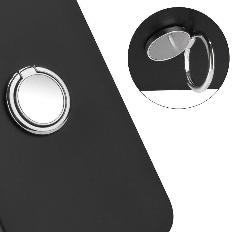For Samsung Galaxy S25+ 5G Matte Ring Holder TPU Phone Case(Silver) - Galaxy S25+ 5G Cases by PMC Jewellery | Online Shopping South Africa | PMC Jewellery | Buy Now Pay Later Mobicred