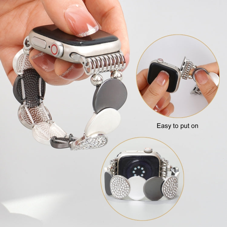 For Apple Watch 42mm / 41mm / 40mm / 38mm Alloy Chain Metal Watch Band(Silver Grey) - free shipping - PMC TechLife - Order now!
