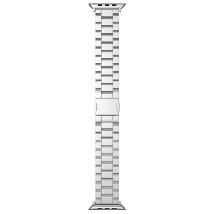 For Apple Watch 42mm / 41mm / 40mm / 38mm Tri-beads Magnetic Titanium Alloy Watch Band(Silver) - free shipping - PMC TechLife - Order now!