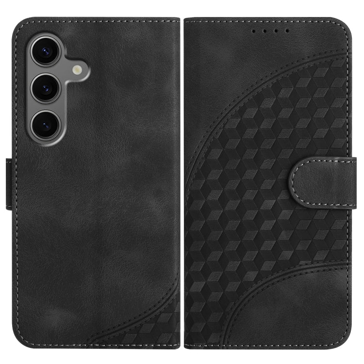 For Samsung Galaxy S25+ 5G Elephant Head Embossed Phone Leather Case with Lanyard(Black) - free shipping - PMC Jewellery - Order now!