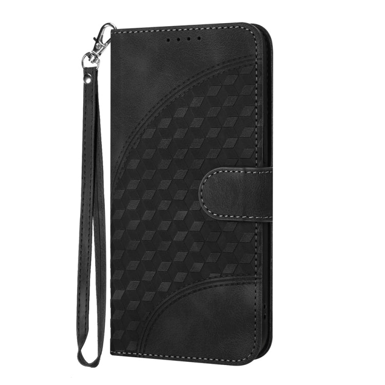 For Samsung Galaxy S25 Ultra 5G YX0060 Elephant Head Embossed Phone Leather Case with Lanyard(Black) - Galaxy S25 Ultra 5G Cases by PMC Jewellery | Online Shopping South Africa | PMC Jewellery | Buy Now Pay Later Mobicred
