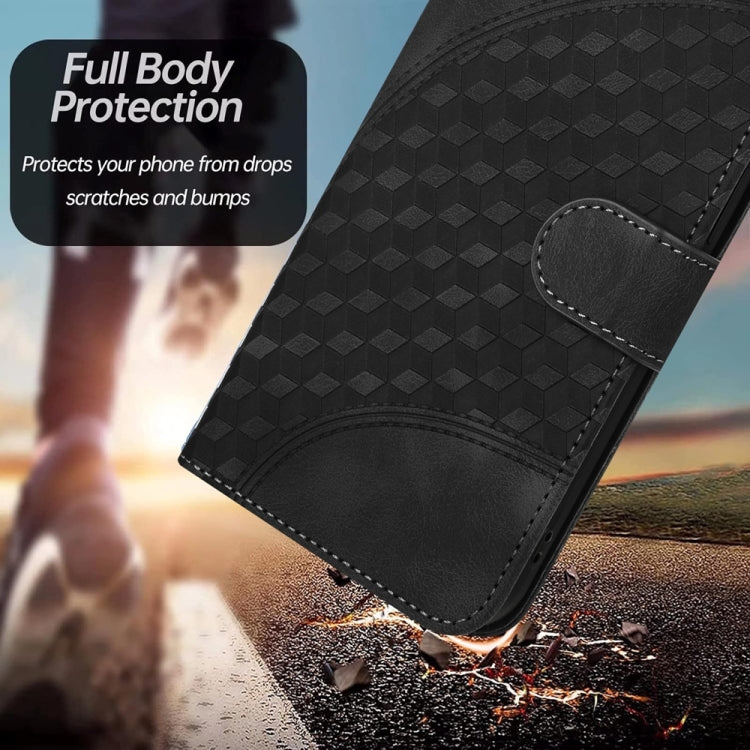 For Samsung Galaxy S25 Ultra 5G YX0060 Elephant Head Embossed Phone Leather Case with Lanyard(Black) - Galaxy S25 Ultra 5G Cases by PMC Jewellery | Online Shopping South Africa | PMC Jewellery | Buy Now Pay Later Mobicred