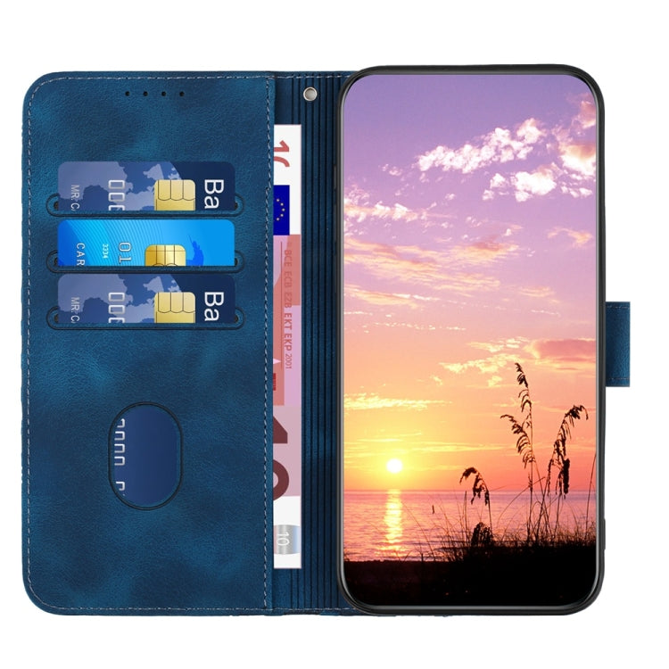 For Samsung Galaxy S25 Ultra 5G YX0060 Elephant Head Embossed Phone Leather Case with Lanyard(Royal Blue) - Galaxy S25 Ultra 5G Cases by PMC TechLife | Online Shopping South Africa | PMC TechLife | Buy Now Pay Later Mobicred
