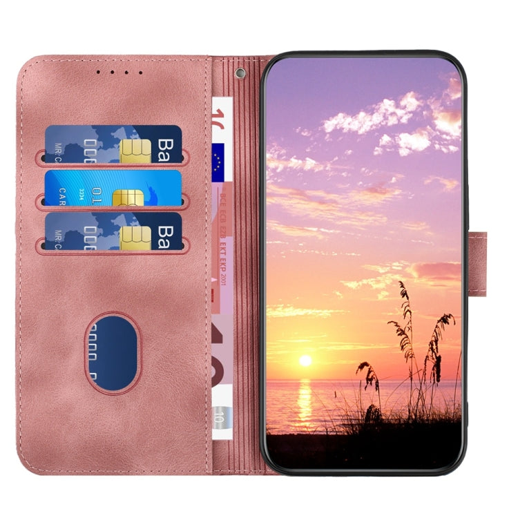 For Samsung Galaxy S25 Ultra 5G YX0060 Elephant Head Embossed Phone Leather Case with Lanyard(Pink) - Galaxy S25 Ultra 5G Cases by PMC Jewellery | Online Shopping South Africa | PMC Jewellery | Buy Now Pay Later Mobicred