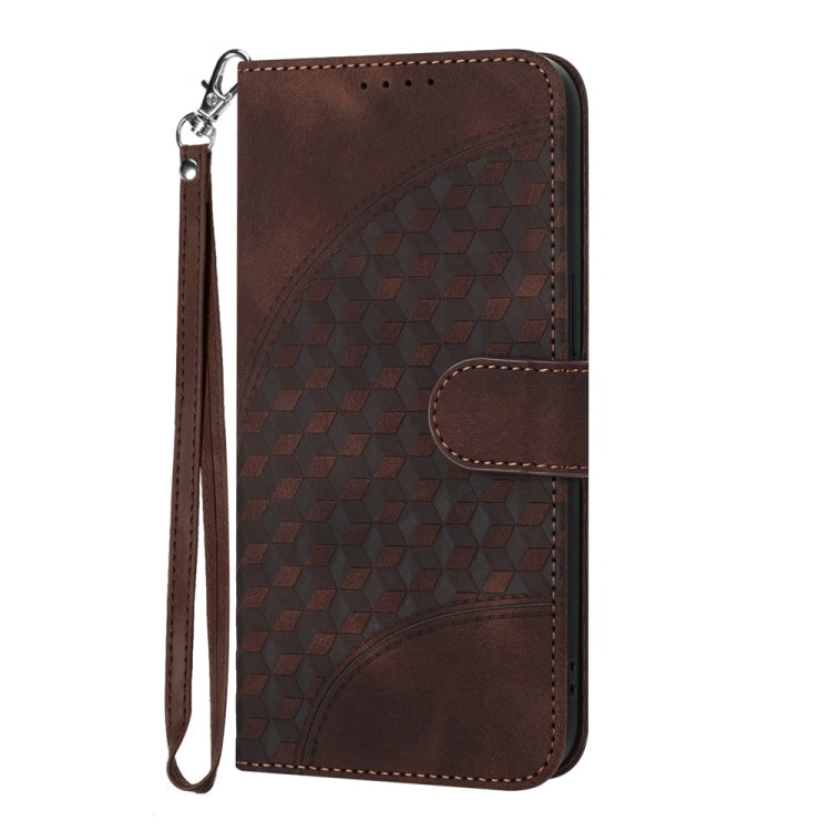 For Samsung Galaxy S25 Ultra 5G YX0060 Elephant Head Embossed Phone Leather Case with Lanyard(Coffee) - Galaxy S25 Ultra 5G Cases by PMC Jewellery | Online Shopping South Africa | PMC Jewellery | Buy Now Pay Later Mobicred