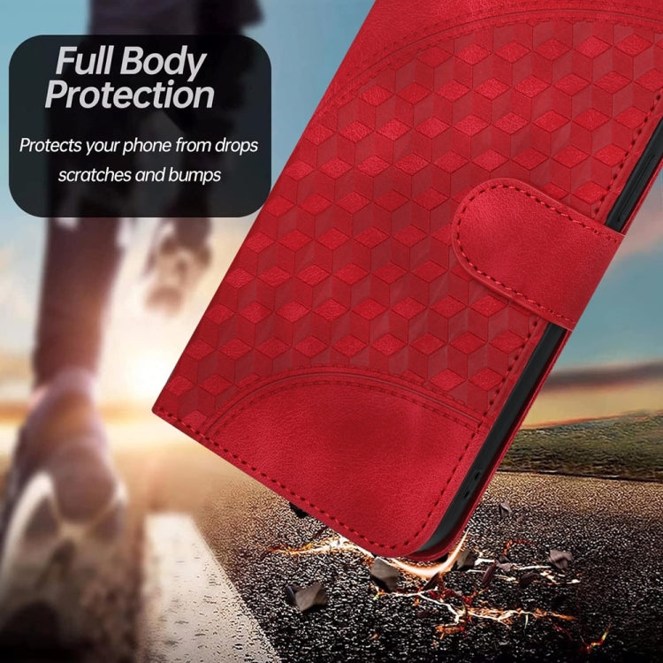 For Samsung Galaxy S25 Ultra 5G YX0060 Elephant Head Embossed Phone Leather Case with Lanyard(Red) - Galaxy S25 Ultra 5G Cases by PMC Jewellery | Online Shopping South Africa | PMC Jewellery | Buy Now Pay Later Mobicred
