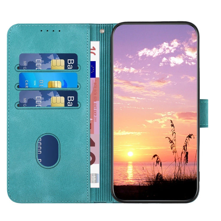 For Samsung Galaxy S25 Ultra 5G YX0060 Elephant Head Embossed Phone Leather Case with Lanyard(Light Blue) - Galaxy S25 Ultra 5G Cases by PMC TechLife | Online Shopping South Africa | PMC TechLife | Buy Now Pay Later Mobicred