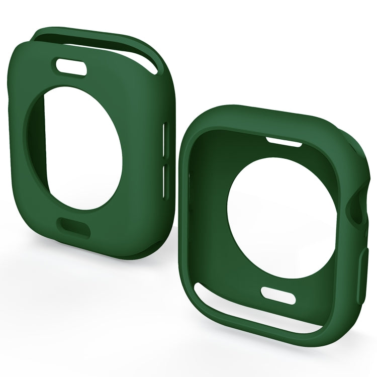 For Apple Watch Series 10 46mm Candy TPU Half Coverage Watch Case(Original Green) - Watch Cases by PMC TechLife | Online Shopping South Africa | PMC TechLife | Buy Now Pay Later Mobicred