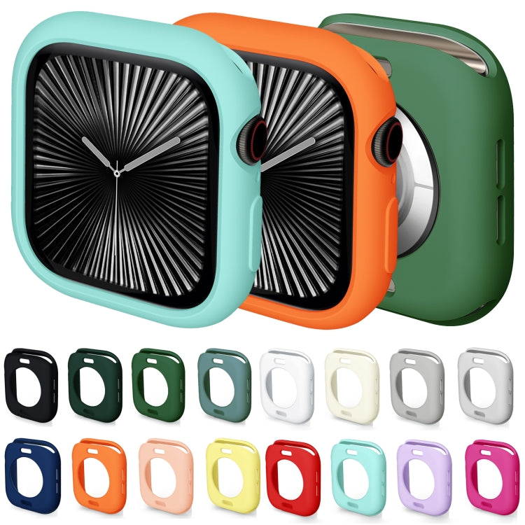 For Apple Watch Series 10 46mm Candy TPU Half Coverage Watch Case(Original Green) - Watch Cases by PMC TechLife | Online Shopping South Africa | PMC TechLife | Buy Now Pay Later Mobicred
