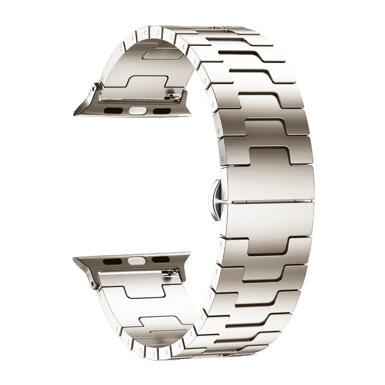 For Apple Watch 42mm / 41mm / 40mm / 38mm Side Release Stainless Steel Watch Band(Starlight) - free shipping - PMC TechLife - Order now!