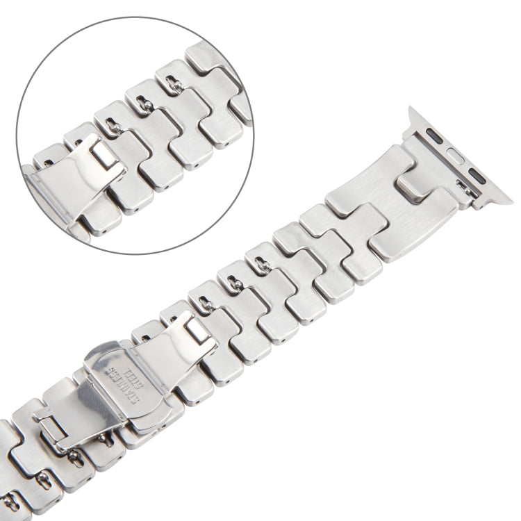 For Apple Watch 46mm / 49mm / 45mm / 44mm Quick Release Stainless Steel Watch Band(Silver) - free shipping - PMC TechLife - Order now!