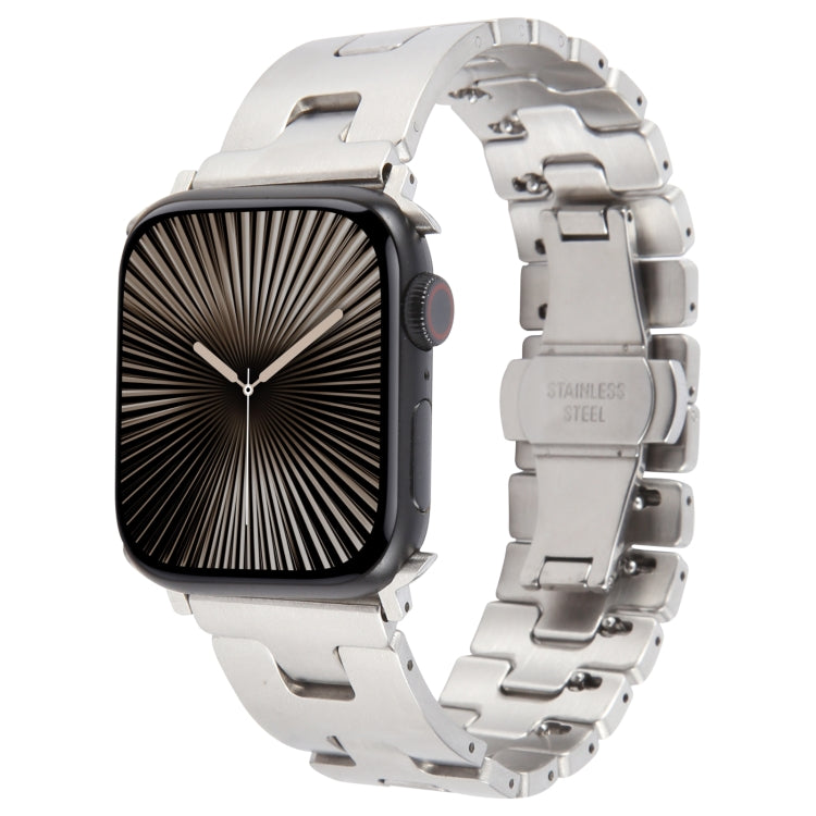 For Apple Watch 42mm / 41mm / 40mm / 38mm Quick Release Stainless Steel Watch Band(Silver) - free shipping - PMC TechLife - Order now!
