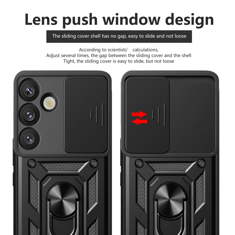 For Samsung Galaxy S25+ 5G Sliding Camera Cover Design TPU+PC Phone Case(Blue) - Galaxy S25+ 5G Cases by PMC Jewellery | Online Shopping South Africa | PMC Jewellery | Buy Now Pay Later Mobicred
