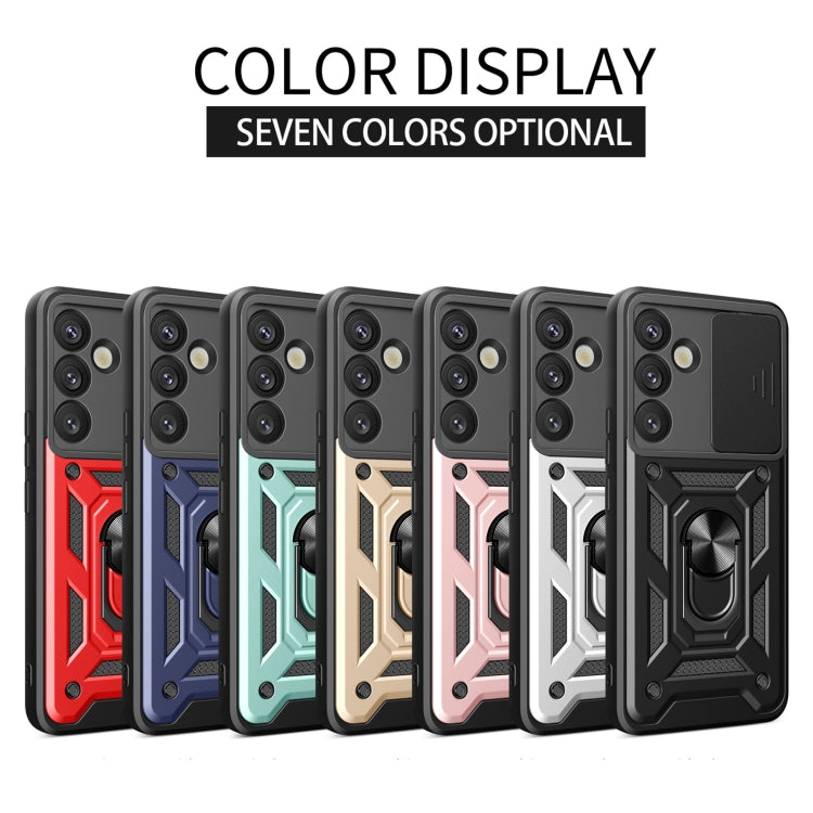 For Samsung Galaxy S25+ 5G Sliding Camera Cover Design TPU+PC Phone Case(Gold) - Galaxy S25+ 5G Cases by PMC Jewellery | Online Shopping South Africa | PMC Jewellery | Buy Now Pay Later Mobicred