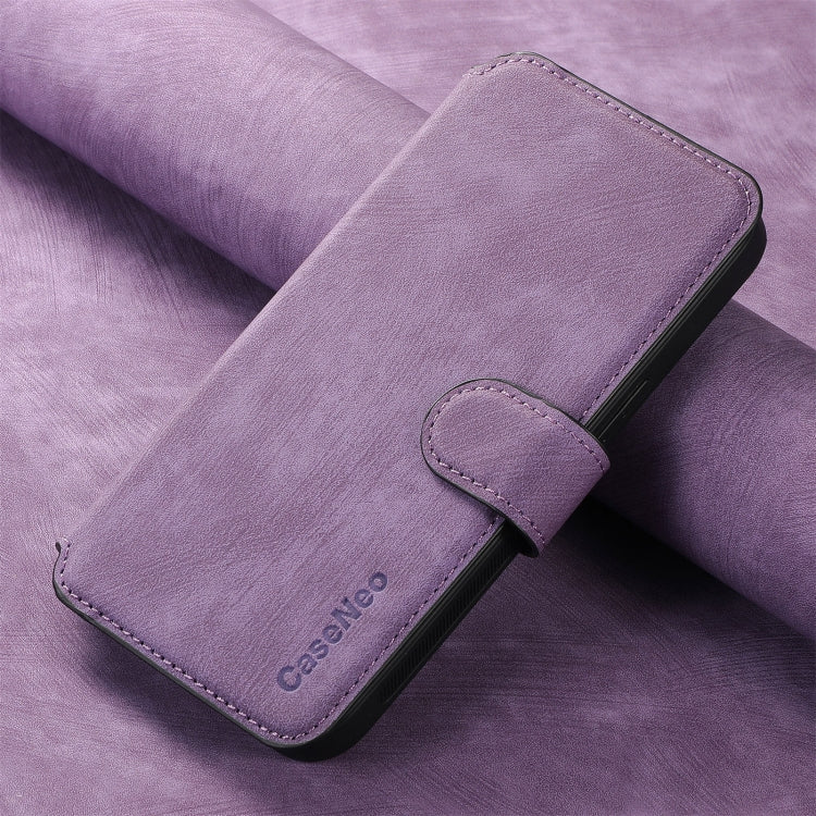 For iPhone 16 Pro Max CaseNeo MagSafe RFID Anti-theft Retro Leather Phone Case(Purple) - free shipping - PMC Jewellery - Order now!