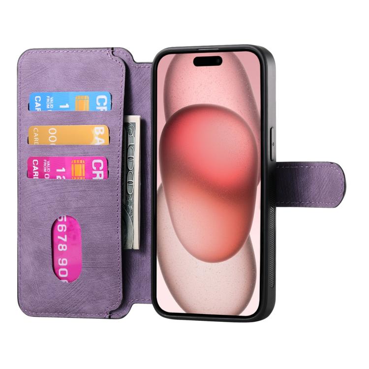 For iPhone 16e CaseNeo MagSafe RFID Anti-theft Retro Leather Phone Case(Purple) - iPhone 16e Cases by CaseNeo | Online Shopping South Africa | PMC TechLife | Buy Now Pay Later Mobicred