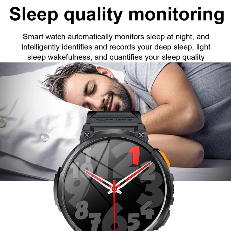 LEMFO K66 1.85 inch Bluetooth Call Smart Watch, Support Heart Rate / Blood Oxygen(Orange) - free shipping - PMC TechLife - Order now!