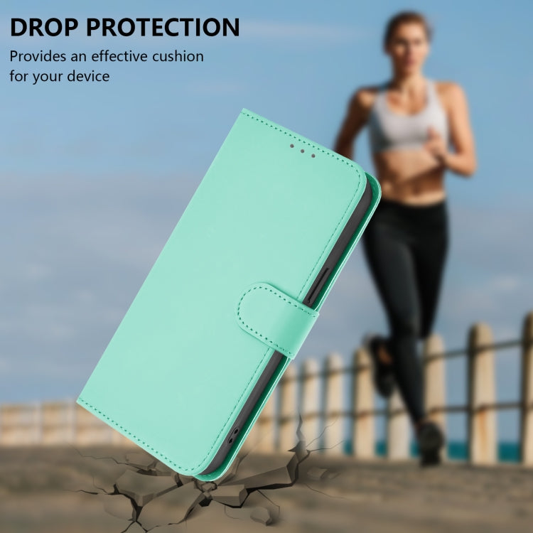 For Ulefone Note 14 Skin Feel Solid Color Leather Phone Case with Lanyard(Mint Green) - Ulefone Cases by PMC Jewellery | Online Shopping South Africa | PMC Jewellery | Buy Now Pay Later Mobicred