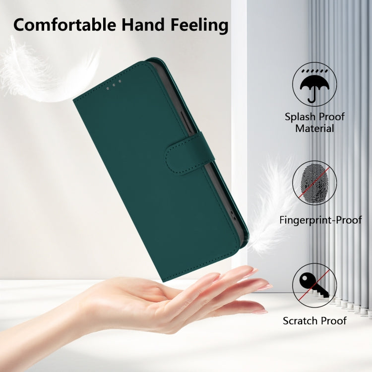 For Ulefone Note 17 Pro Skin Feel Solid Color Leather Phone Case with Lanyard(Dark Green) - Ulefone Cases by PMC Jewellery | Online Shopping South Africa | PMC Jewellery | Buy Now Pay Later Mobicred
