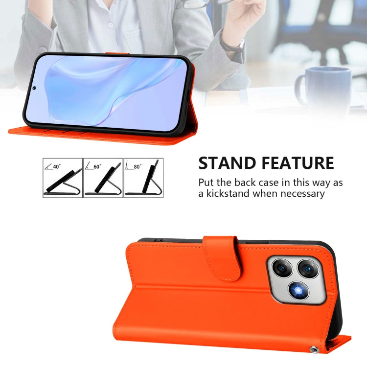 For Ulefone Note 18 Ultra Skin Feel Solid Color Leather Phone Case with Lanyard(Orange) - Ulefone Cases by PMC Jewellery | Online Shopping South Africa | PMC Jewellery | Buy Now Pay Later Mobicred